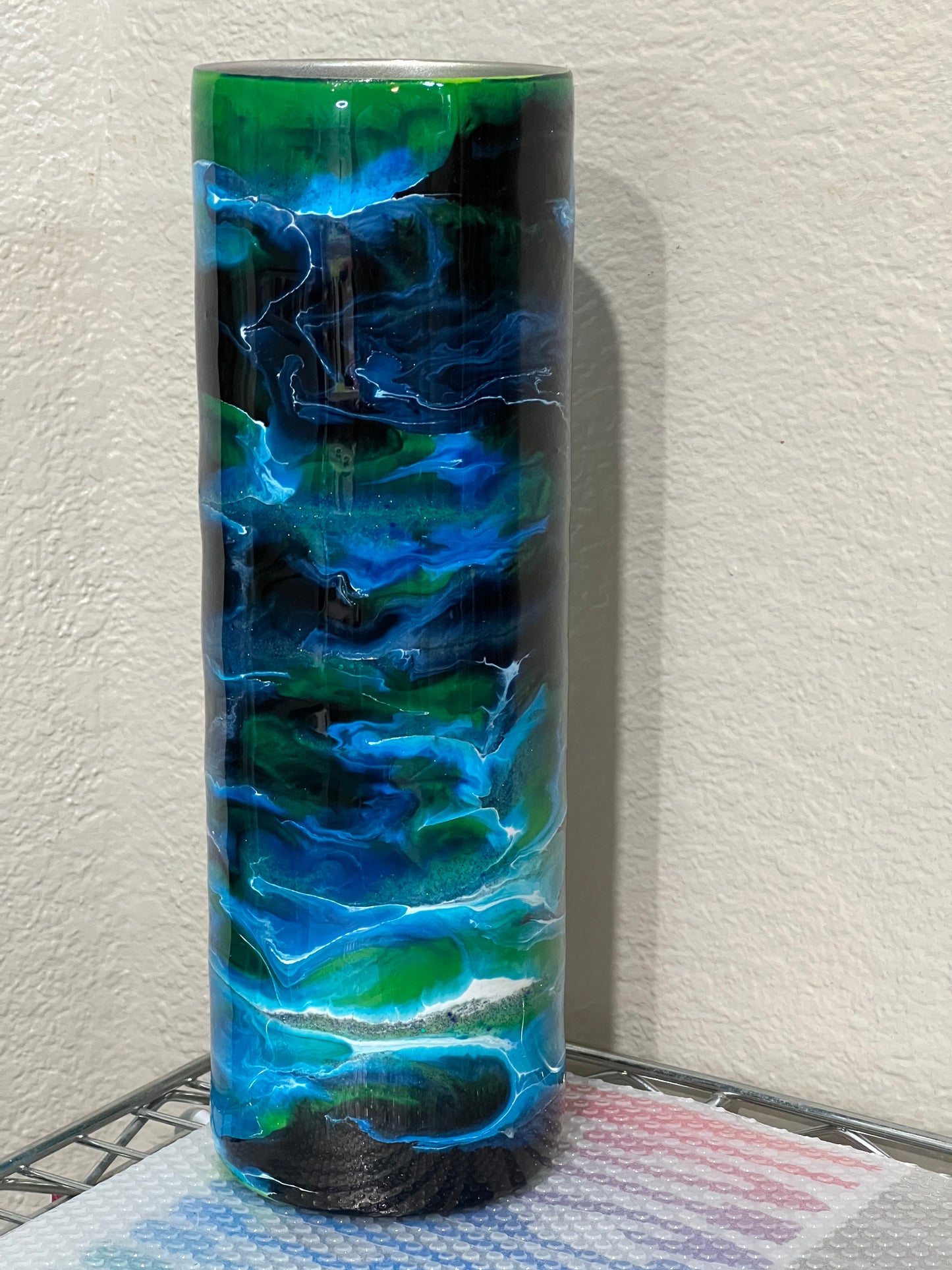 Green and blue swirl