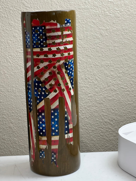 Wood grain/Baseball Bat Flag